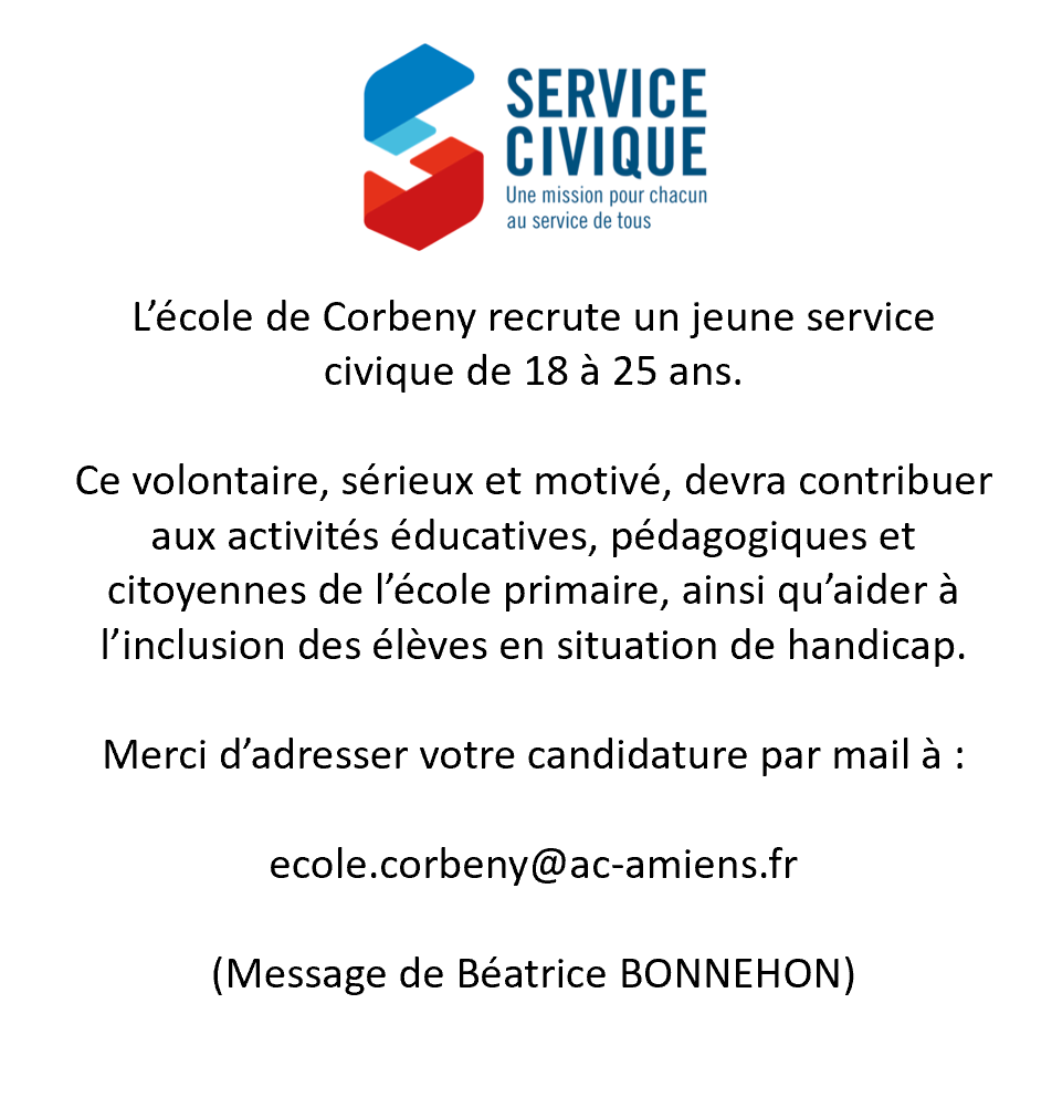 Service Civique ecole 2023